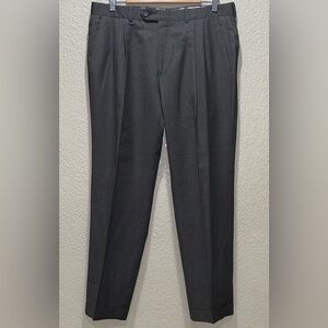 Lauren Ralph Lauren Charcoal Dress Pants 100% Wool 34W X 30L